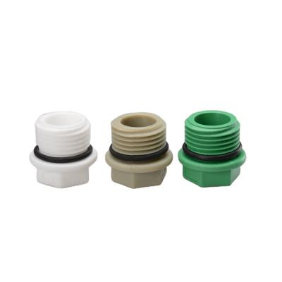 China PP raw material PP-R ppr pipe fittings ppr thread pipe fitting socket for sale