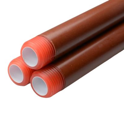 China 21.3*3.4-33.7*4.9mm PPH building materials pph pipe low price screw pipe fitting coffee color male thread plastic pipe for home for sale