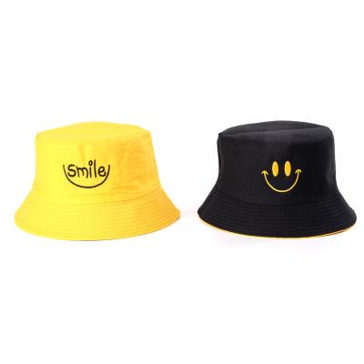 China Daily Ladies Double Sided Bucket Hat Travel Beach Sun Hat Men Women Cute Girls Outdoor Funny Bob for sale