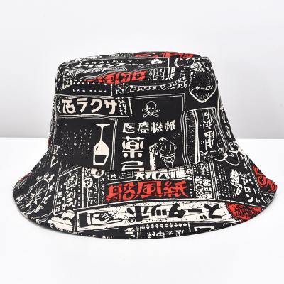 China 2022 Wide Brim Letter Bucket Hats Men Women Daily Sunshade Fishing Hat Summer Street Sun Fisherman Hats for sale