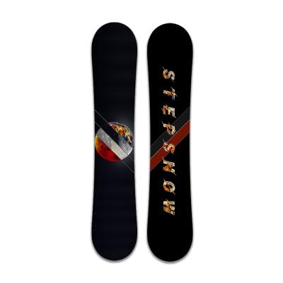 China Pure White Poplar Core Design 100cm Winter Sporting Goods OEM Wholesale Black Snow Board Custom Snowboards for sale