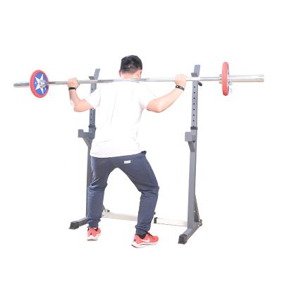 China Universal Multi Function Adjustable Press Bench and Dip Squat Barbell Fitness Rack Squat Rack for Home for sale