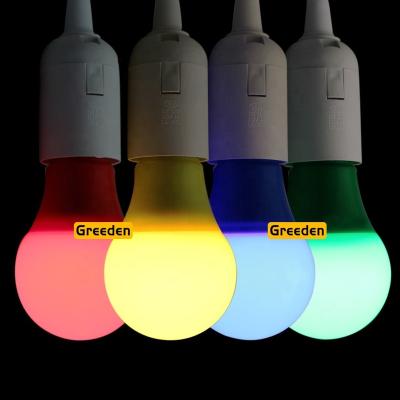 China Perfect Quality Residential A19 Model A60 3W 5W 7W 9W Led Color Light Bulb From Professional LED Manufacturer For Decoration for sale