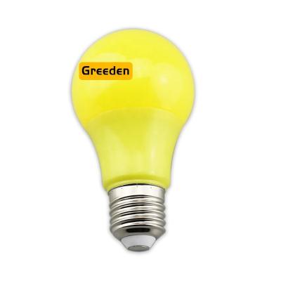 China 2021 Plastic And Aluminum Lantern A60 Bulb Constant Current Bright Color Residential Christmas Led Color Bulb for sale