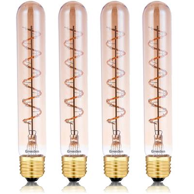 China Residential Tubular Light Bulb 6W, Incandescent T30/T300 LED Tube Equivalent 6W Dimmable Retro Edison LED Long Light Bulb 60W for sale