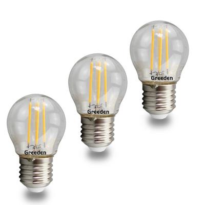 China 2 Years Low Voltage AC220V 110V Warranty 2w 4w 6W Residential P45 G45 Global Led Filament Light Bulb for sale