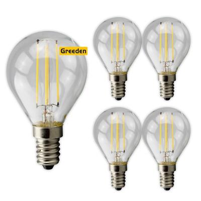 China Greeden G45 Clear E14 E27 2W 4W 6W 200LM 400LM 600LM LED Filament Edison Glass Bulb Lamps Residential Light from Greeden G45 for sale