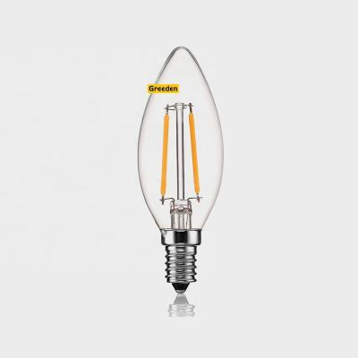 China Residential Classic Edison LED Filament Bulb Light c35 E27 Clear Amber 2W 4W 6W for sale