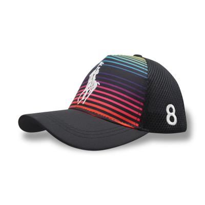 China BSCI COMMON embroidery sublimated 6 panel baseball cap with basebo logo 100% polyester fashion hat bone for sale