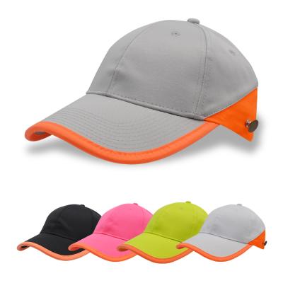 China COMMON Plain 100% Cotton Twill Hats 6 Panel Reflective Baseball Cap Cloth Hat 47 Brand Hats With Button Mask Baseball Cap for sale