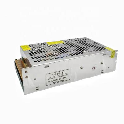 China LED Lighting Driver Manufacturer price 200w ac to dc 5V 40A  switching power supply for 200w led driver Constant voltage 5V for sale