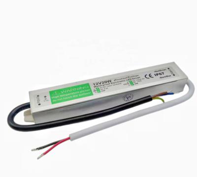 China LED Lighting Driver waterproof 20w led driver 12V  Switching Power Supply 20w waterproof power supply for sale