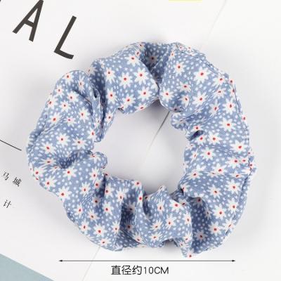 China Amazon Sweet Hot Selling Hair Accessories Ladies Spotted Tie Plaid Small Flower Hair Simple Hair Band for sale