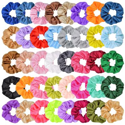 China Simplicity High Quality Soft And Smooth Small Ties Kids Solid Color Elastic Hair Bands for sale