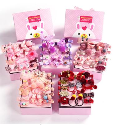 China Full Various Styles Elastic Bands Women Baby Birthday Gift Durable Hair Accessories Box Set for sale