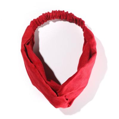 China Korean Style Durable Elastic Cloth Headband Cute Headband Hair Accessories Face Wash Headband for sale