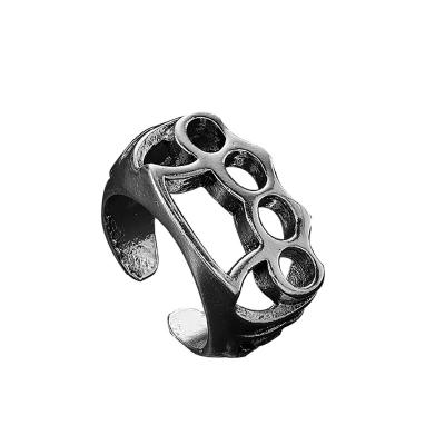 China Hiphop Hip Hop Rock Alloy Open Rings For Nightclub Adjustable Party Men's And Women's Cool Fashion Ring for sale