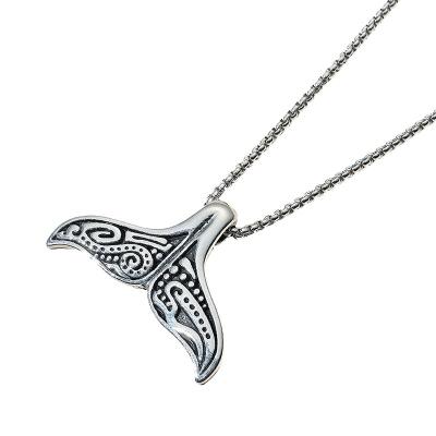 China Fashionable Stainless Steel Pendant Chain Hiphop Creative Men's Shark Disco Necklace Teen Wholesale Cool for sale