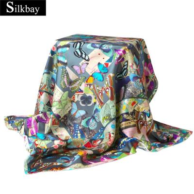 China Square newest design silk twill scarf with high quality for sale