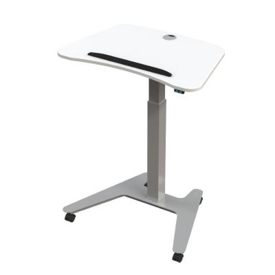 China Adjustable (height) Charging + Lithium Double Lift Moveable Sppech Cheap Computer Table White Conference Electric Table for sale