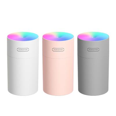 China Wholesale New USB Car LED Mini Air Humidifier Wireless Ultrasonic Colorful Wireless Cool Mist Diffuser Small For Home Car for sale