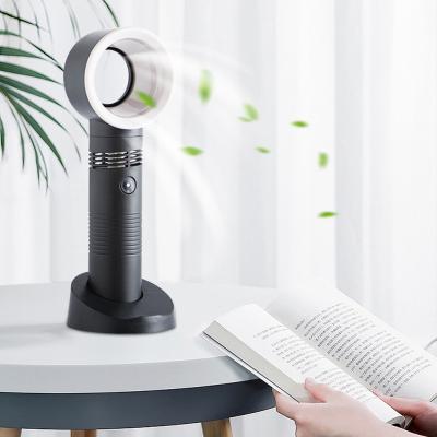 China Small Portable Standing Mini Portable Rechargeable Electric Fan Custom Adjustable Handheld Fan USB for sale