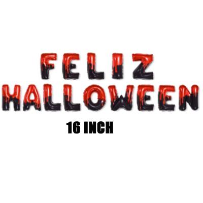 China Foil Spanish Happy Halloween Party Decoration Foil Helium Balloons Garland for sale