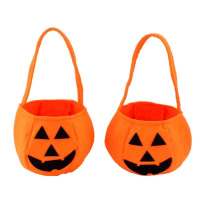 China Creative SENTED Halloween Candy Bags Pumpkin Trick or Treat Candy Bag for Kids Halloween Party Decoration for sale