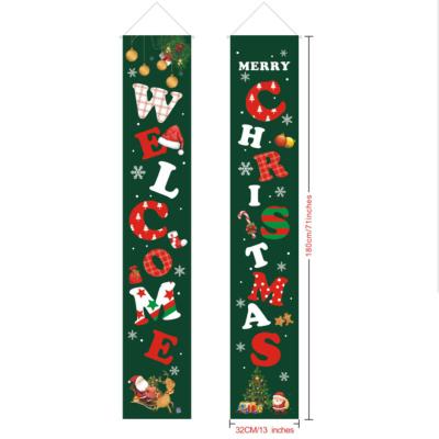 China As Descriptions Christmas Decorative Couplets Front Porch Banners New Year for sale