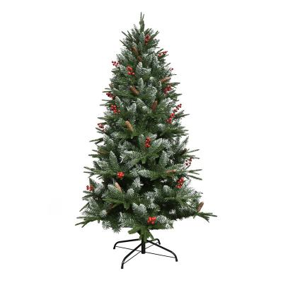 China Christmas Decoration Christmas Tree High Quality 2022 Green PVC 120 Artificial Christmas Tree Made Mixed 300 PET New PE With Ornaments for sale