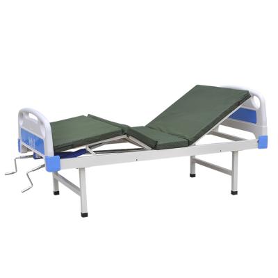 China Medical Care Hospital Bed Powder Coated Manual Patient Bed for sale