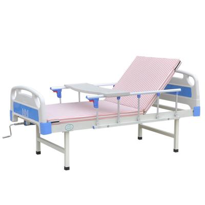 China Manual Bed ABS Plastic Hospital Bed Hospital Care Patient Bed for sale