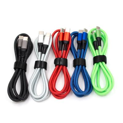 China Mobile Phone 60W PD Fast Charger Cable, 3A Cable, 1M Charging Type C to Type C Charging Data Cable for sale