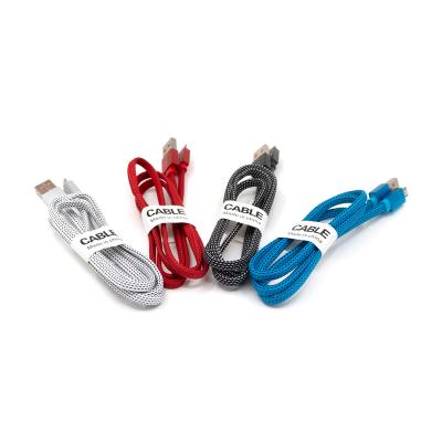 China Camera Usb Cable Charger Phone Micro Usb Cable With Metal Case Colorful Nylon Braided Fast Charging Cable for sale