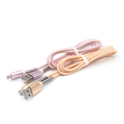 China Camera Strip Material Spring Usb Fast Charging Data Cable With Metal Pad 1m For Phone for sale