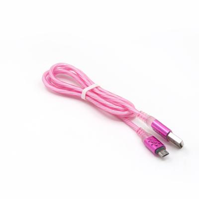 China Camera Led Data Cable 2a Usb Glowing Fast Charging Luminous Cable for sale