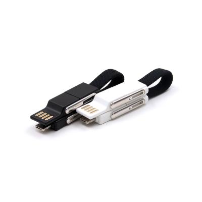 China Support Fast Charging USB C To Micro USB 4 In 1 Magnet Chain Magnetic Usb Charging Lead Micro Usb Cable Charger Micro Usb Cable for sale