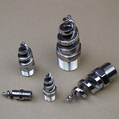 China Dust Control Fire Extinguishing Anti-Hindering Full Atomization 316 Stainless Steel Cone Spiral Spray Nozzle for sale