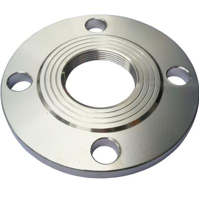 China Stainless Steel Plate Flat Flange 304 316 Forged Stainless Steel T0hreaded Flange for sale