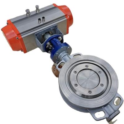 China Hard General High Temperature Resistant Pneumatic Type Flange Seal dn200 Flange Butterfly Valve for sale