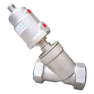 China Angel Globe 3/4 Valve Ss304,316 Stainless Steel Angle Seat Valve General Pneumatic 1/2 Female 1/2 Thread 1 for sale