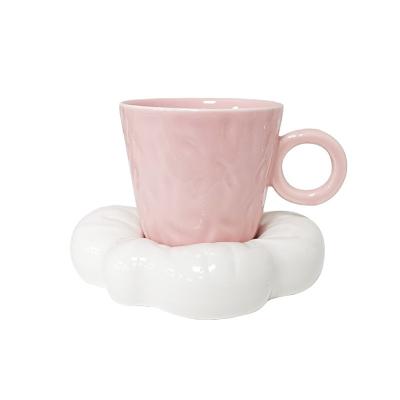 China Viable New Products 2022 Cups And Saucers For Coffee Or Tea Ceramic Cup And Saucer Set for sale