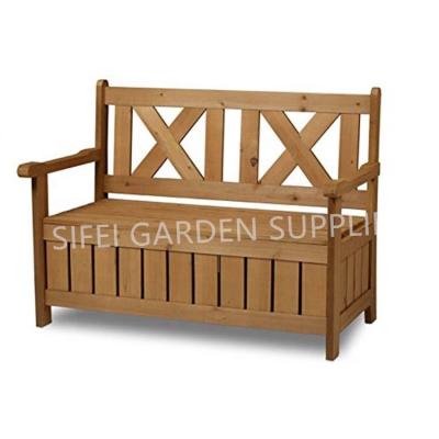 China Modern Wooden Patio Bench Long Storage Garden Bench With Storage for sale