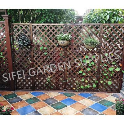 China Waterproof Garden Fence Panels Home Wood Lattice Wood Privacy Fence for sale