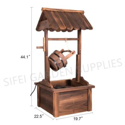 China Garden Decoration Garden Decoration Planter Wooden Wish Flower Pot for sale