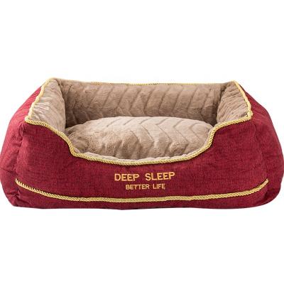 China Four Seasons Pet Bed Four Seasons Autumn And Winter Viable Large Dog Kennel Universal Warm Medium Large Thickened Dog Bed for sale