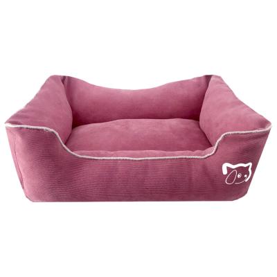 China Viable In Stock Wholesale Customized Warm Square Dog Bed Pet Mattress Sofa Comfortable Soft Plush Pet Bed for sale