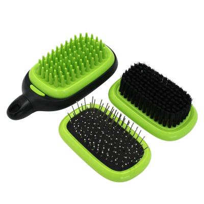 China Wholesale Customized Viable Dog Hair Brush Pet Reading Brush Pet Comb Needle Comb Massager Dogs and Cats Customized Comb for sale