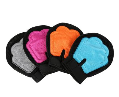 China Viable in the current Wholesale Pet Beauty Cleaning Gloves Dog Massage Glove Brush Pet Hair Remover Glove for sale