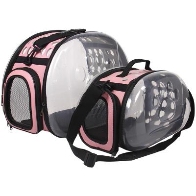 China Breathable Transparent Pet Backpack Outlet Carry Bag Cat Cage Space Capsule Airline Pet Carrier Bags Breathable for sale